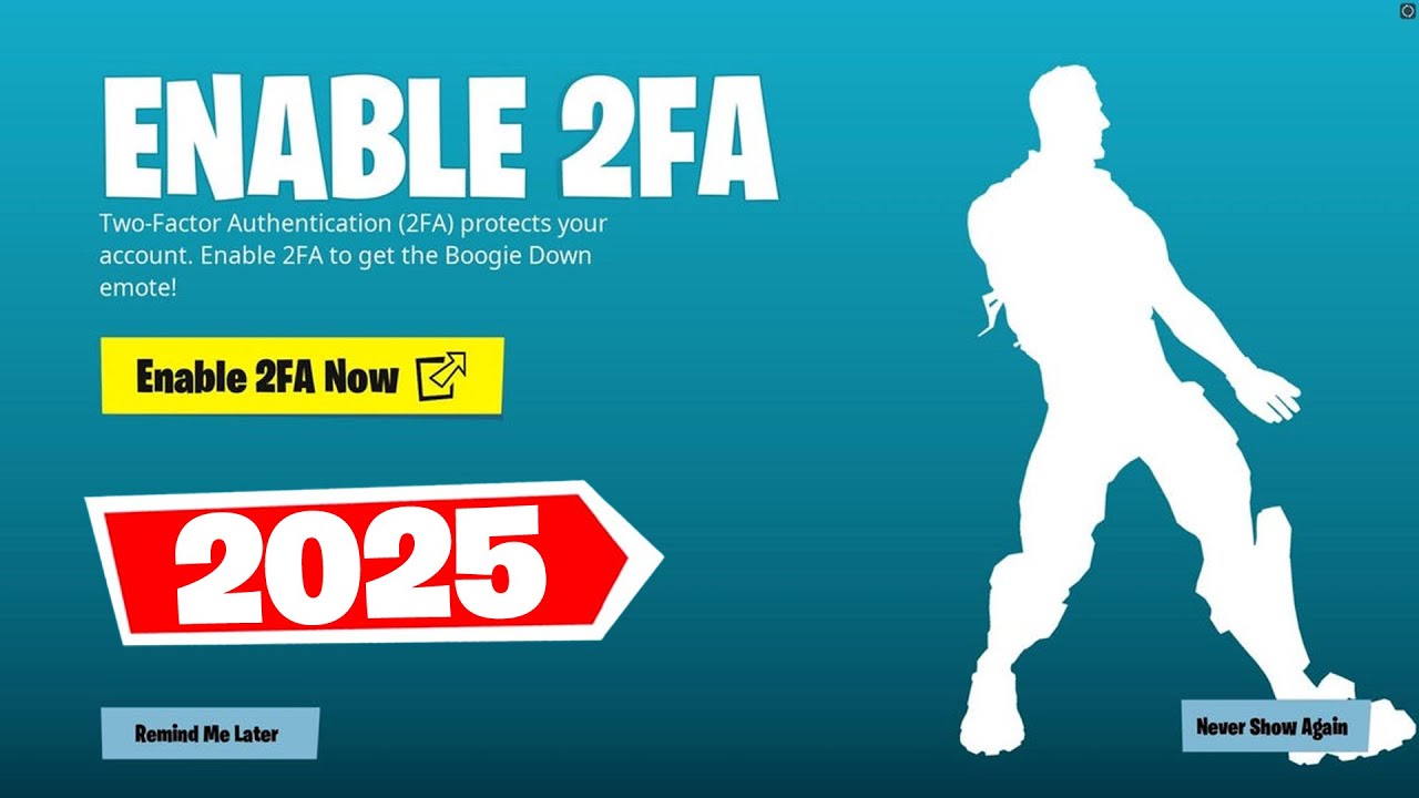 Easily enable 2FA on Fortnite