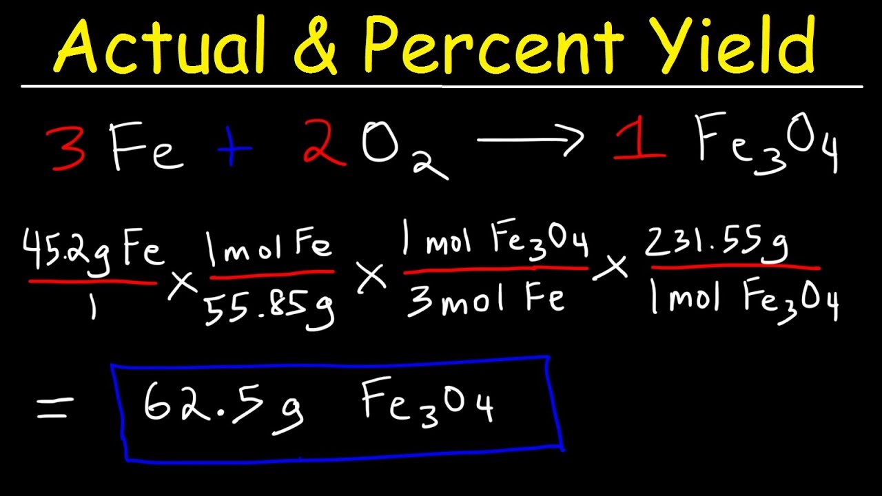 Calculating Percent Yield in Chemistry