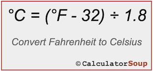 Converting Fahrenheit to Celsius