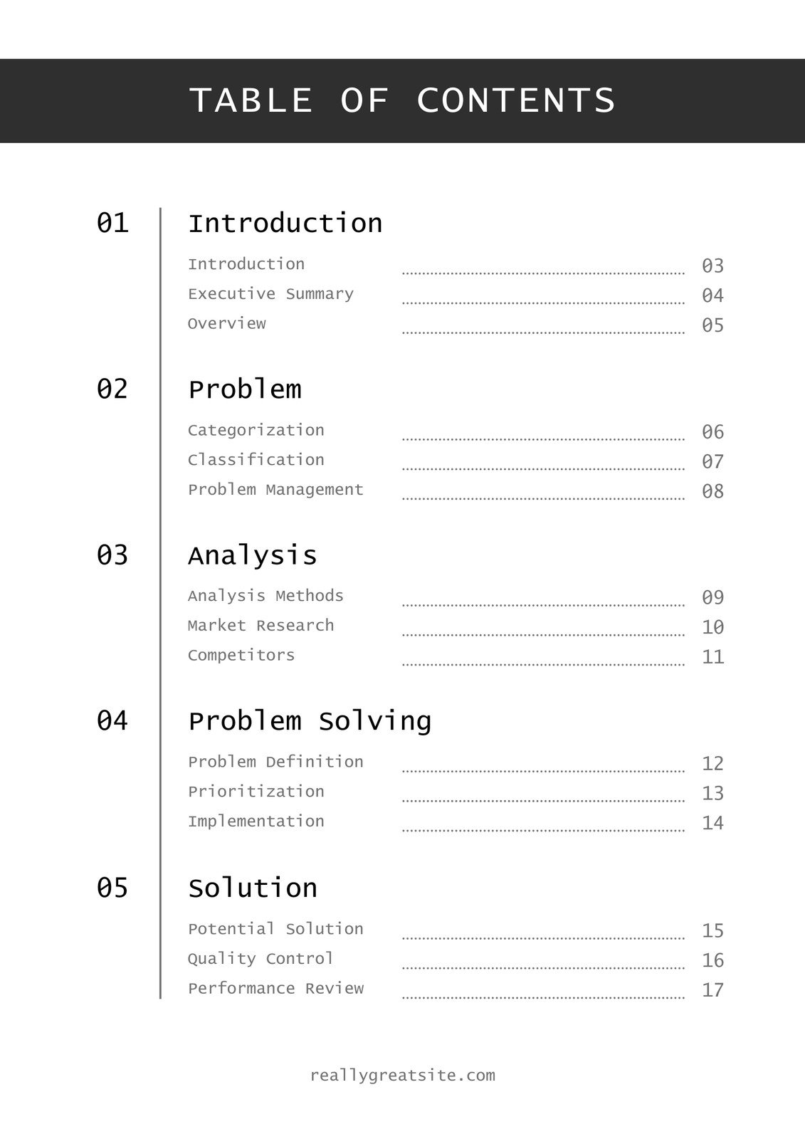 Creating Table of Contents in Word