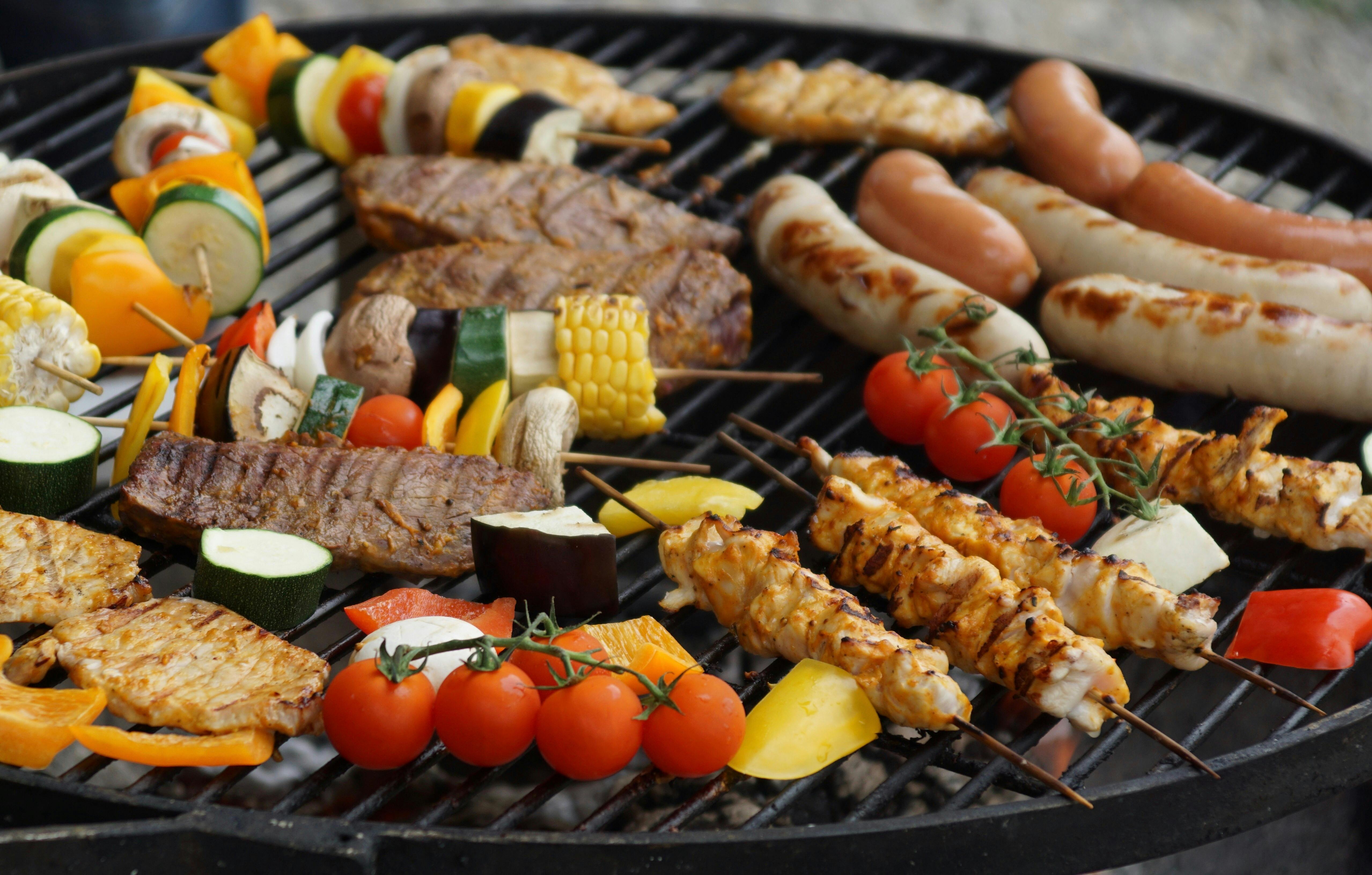 A platter of delicious grilled chicken thighs